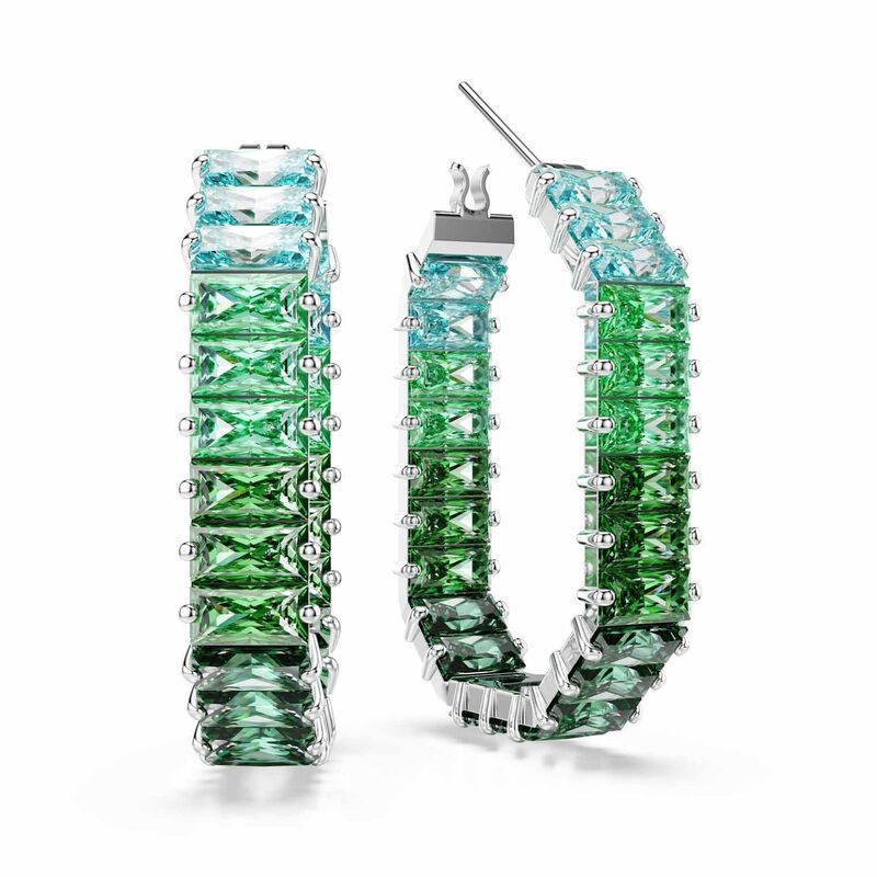 Swarovski Matrix Hoop Earrings image number 2